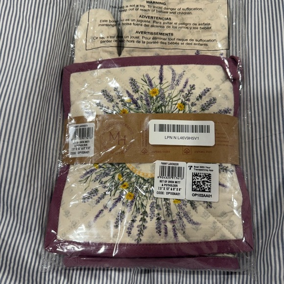 Maison d' Hermine 100% Cotton Oven Mitt & Pot Holder Set - Picture 11 of 11